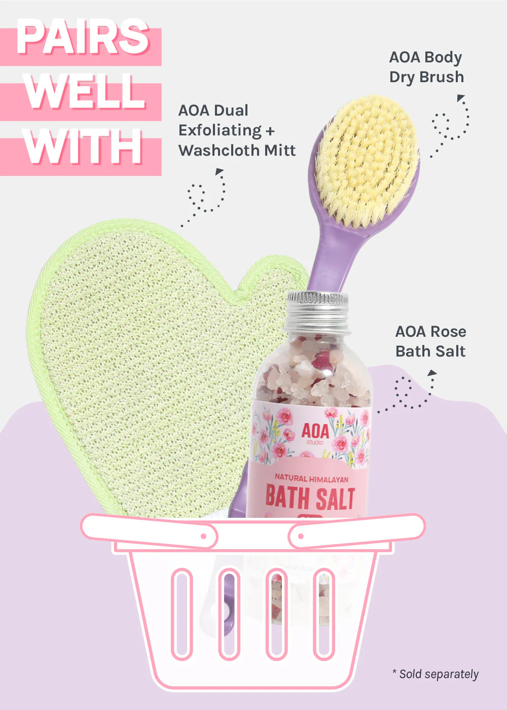 AOA Pumice Stone with Brush - Image 5