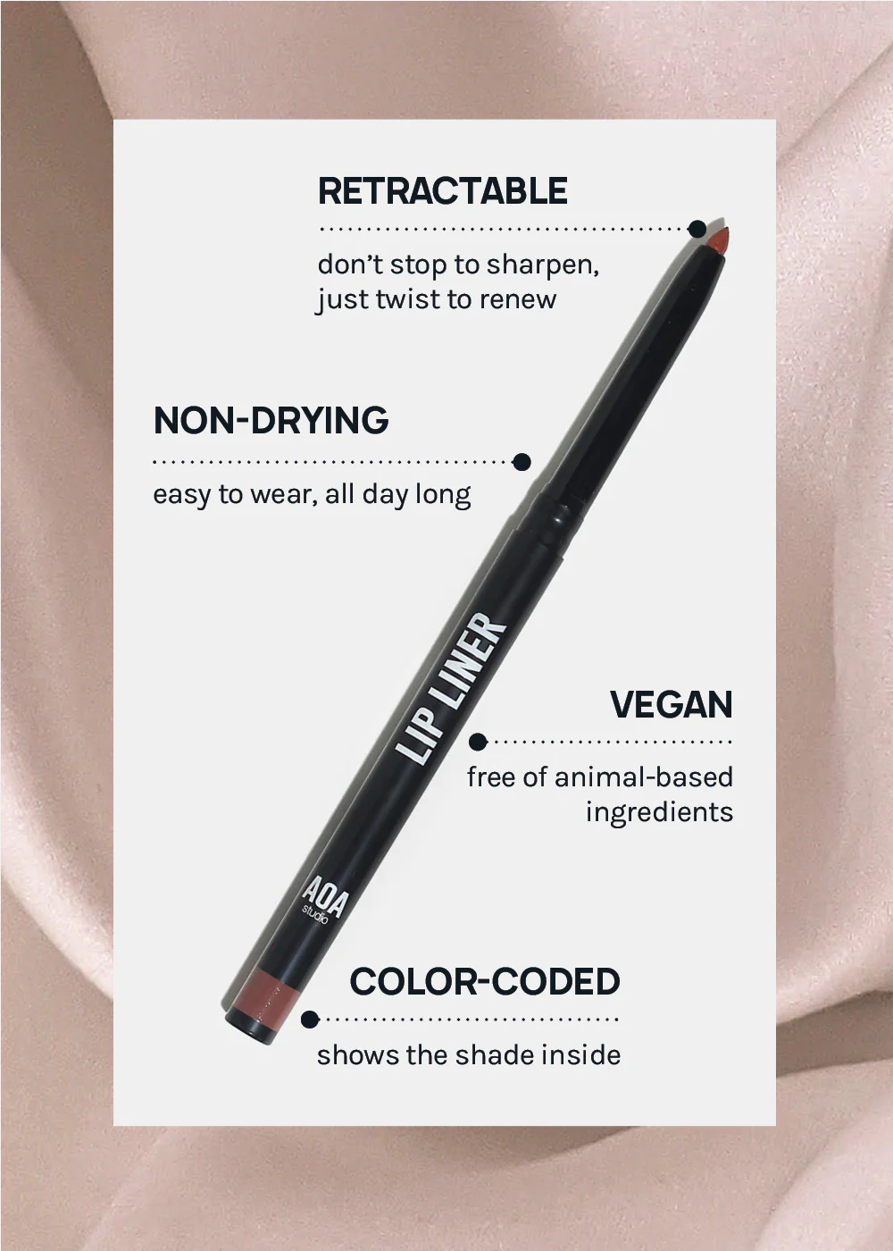 AOA Retractable Lip Liner - Image 6