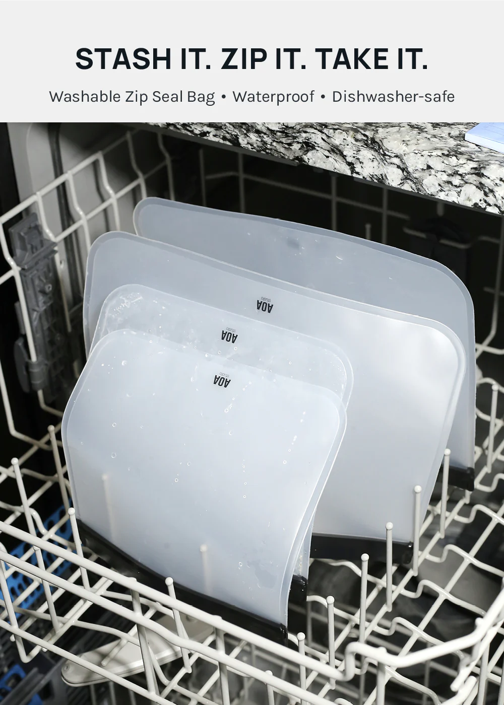 AOA Reusable Multi-Purpose Zip Bag - Image 2
