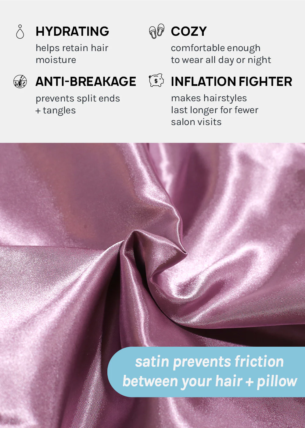 AOA Satin Hair Bonnet - Image 4