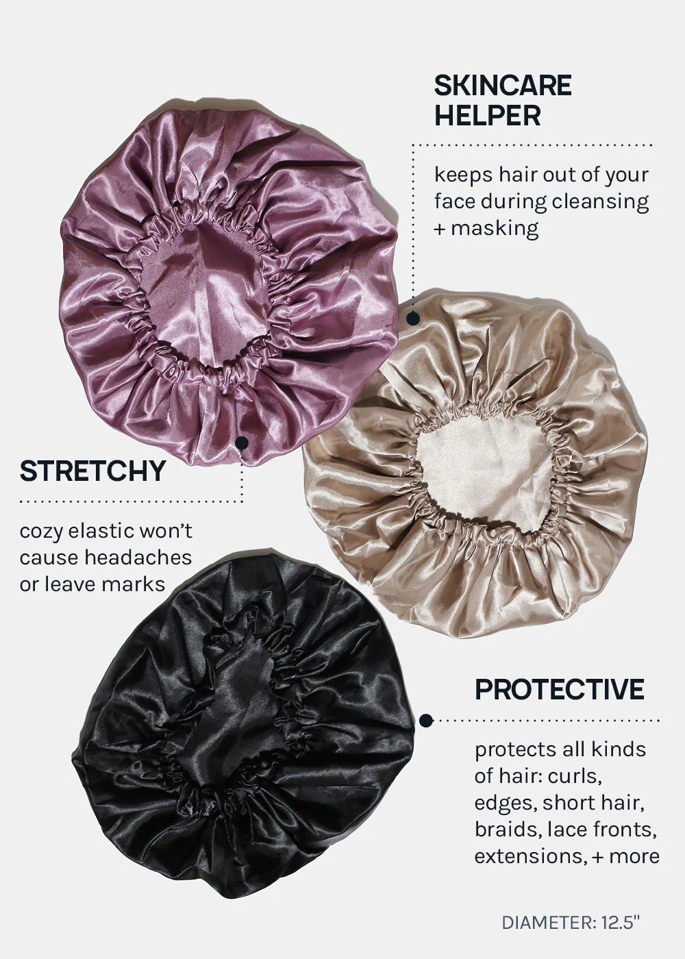AOA Satin Hair Bonnet - Image 5