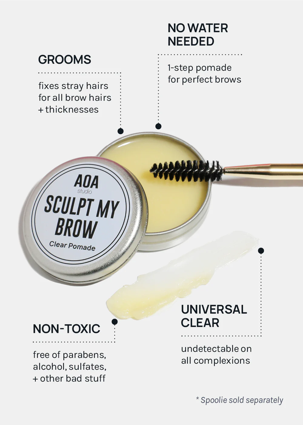 AOA Sculpt My Brow Clear Pomade - Image 5
