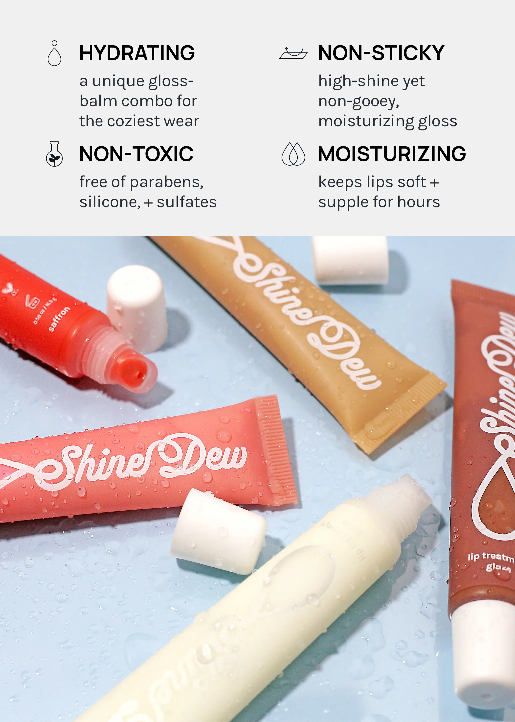 AOA Shine Dew Lip Treatment Glaze - Image 4