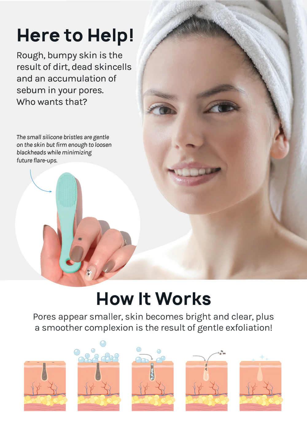 AOA Silicone Blackhead Exfoliator - Image 3