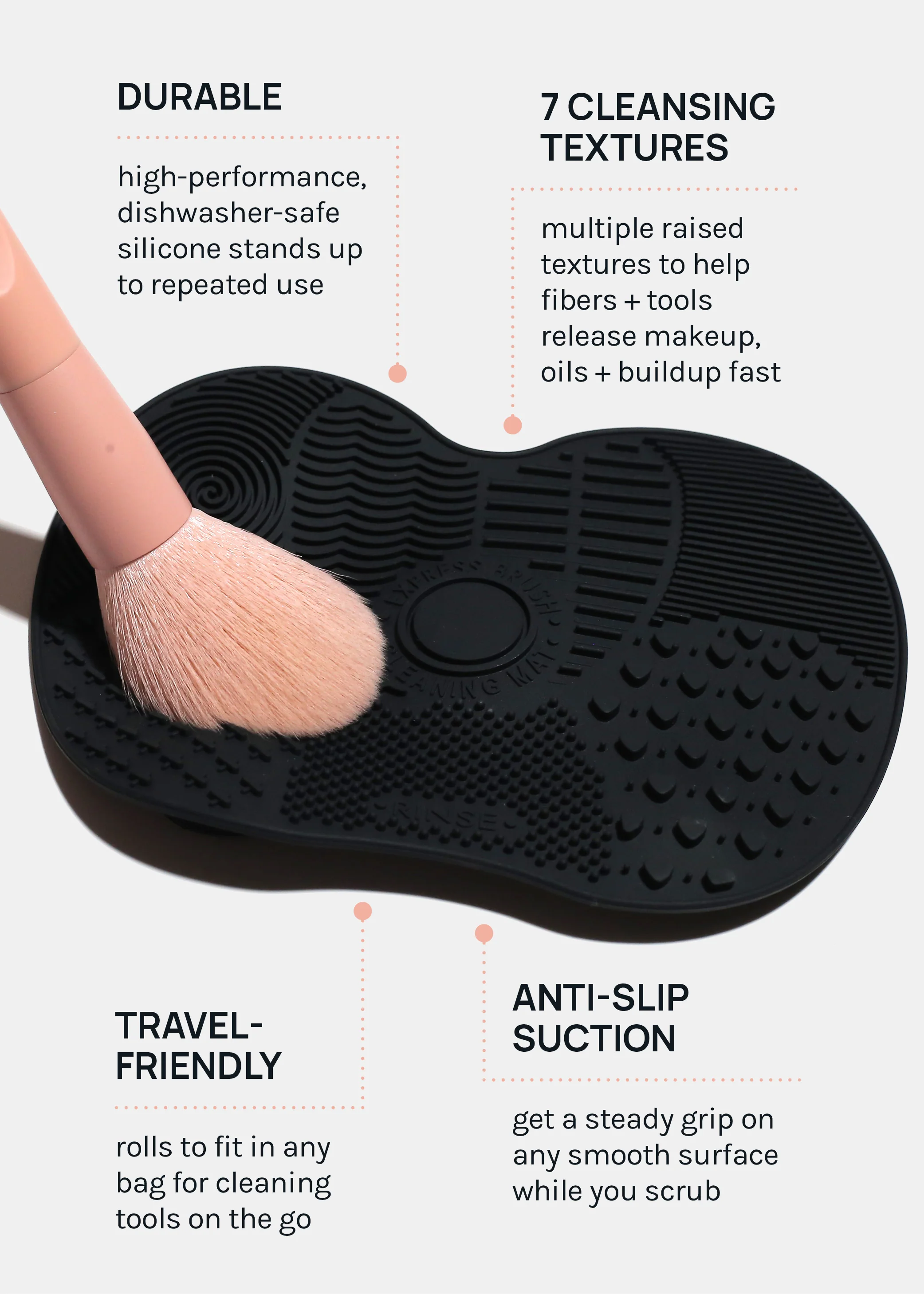 AOA Silicone Suction Brush Cleaning Mat - Image 4
