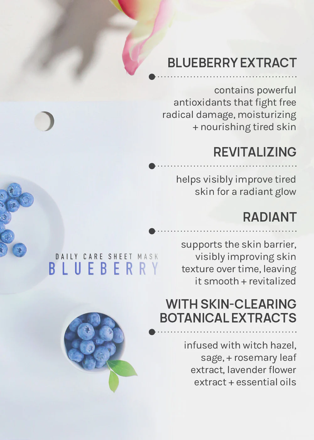 AOA Skin Blueberry Daily Care Sheet Mask - Image 4