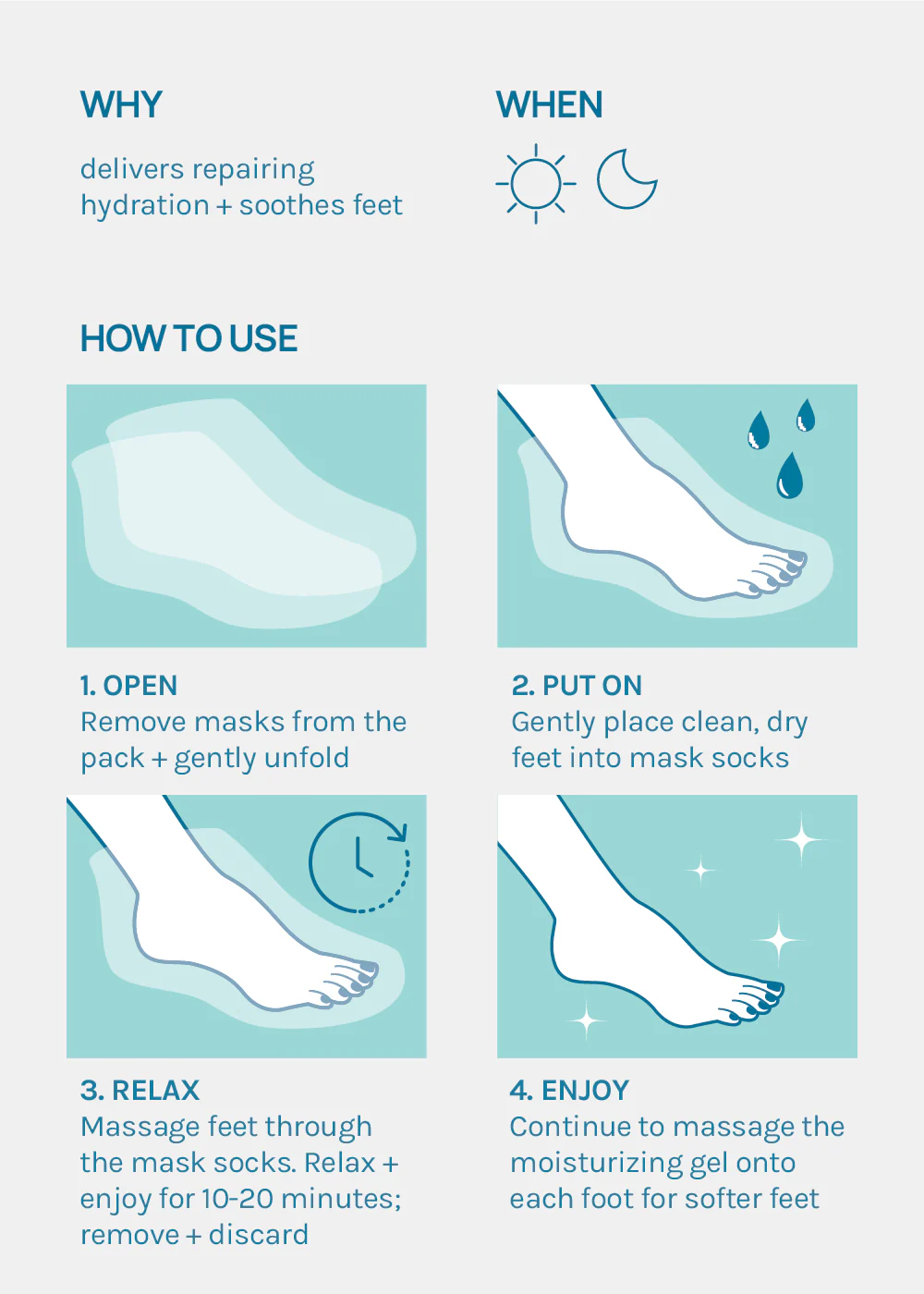 AOA Skin Chamomile Tea Foot Sheet Mask - Image 7