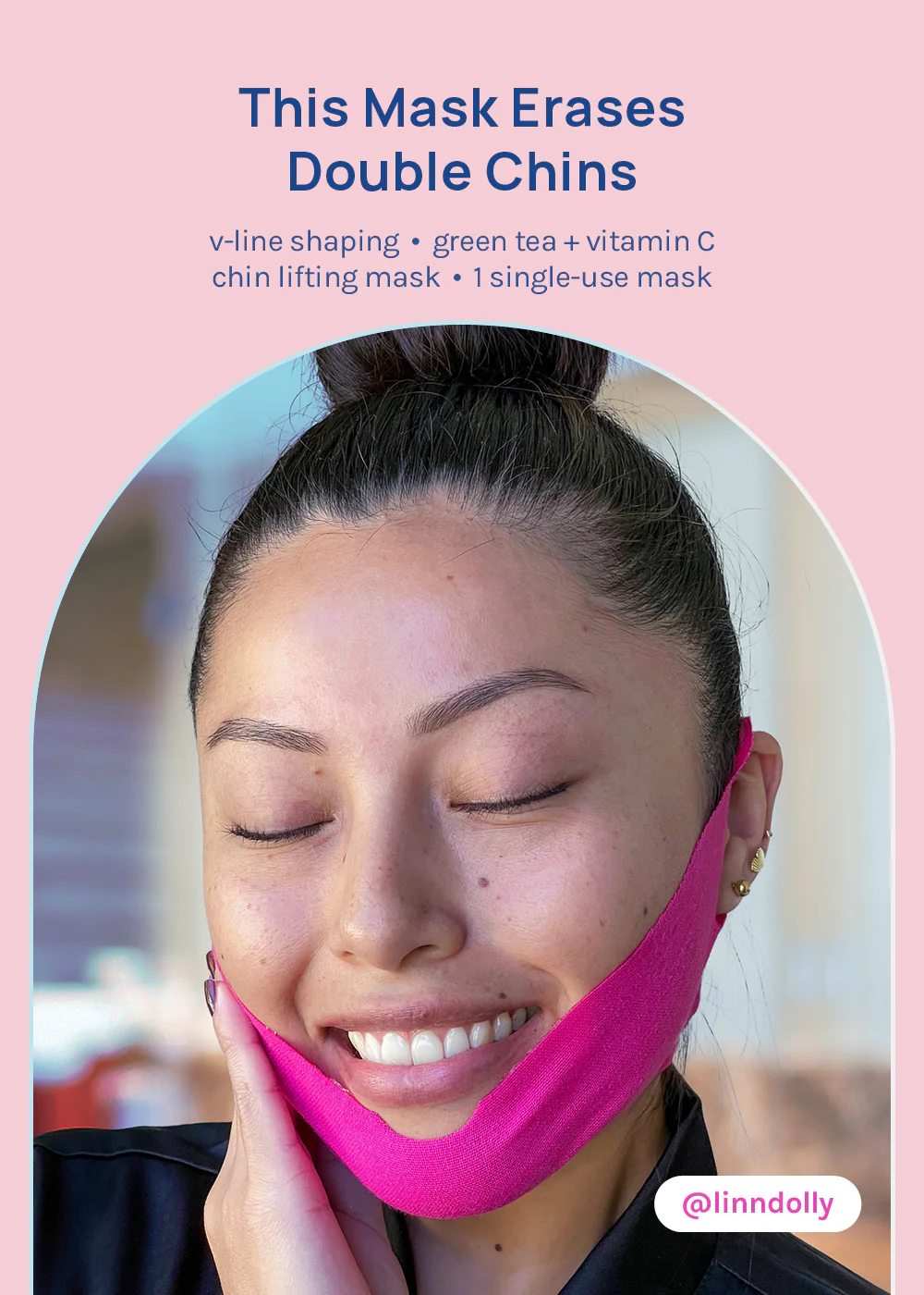 AOA Skin Chin Lifting Mask for V-Line Shaping – Green Tea + Vitamin C - Image 2