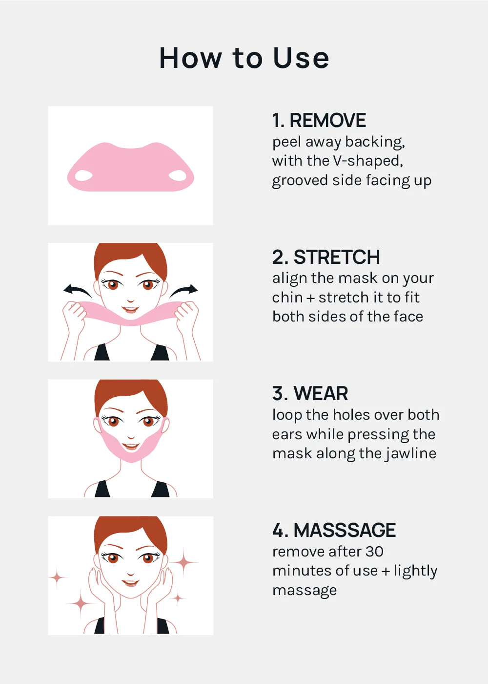 AOA Skin Chin Lifting Mask for V-Line Shaping – Green Tea + Vitamin C - Image 6