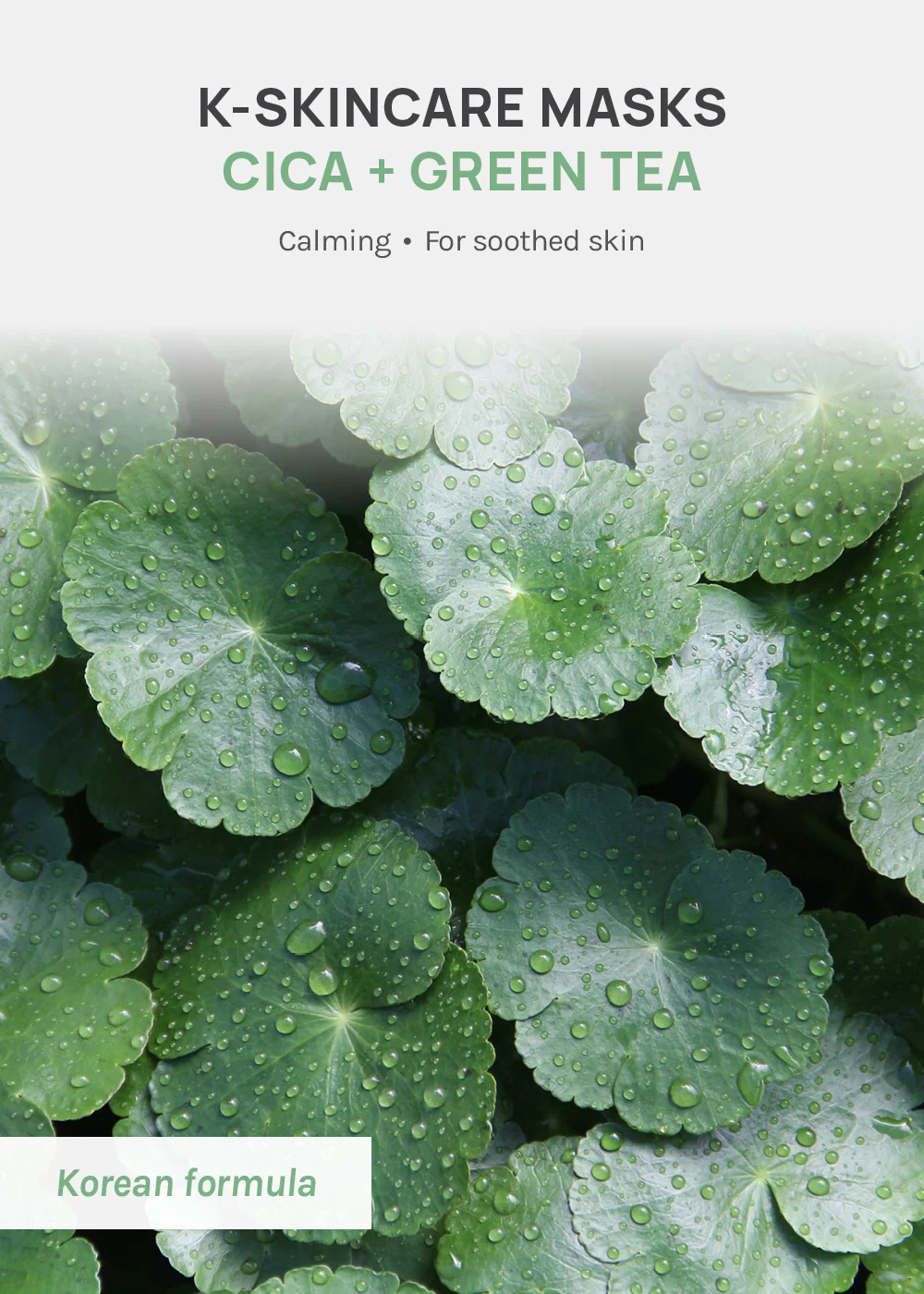 AOA Skin Cica with Green Tea Calming Facial Mask - Image 2