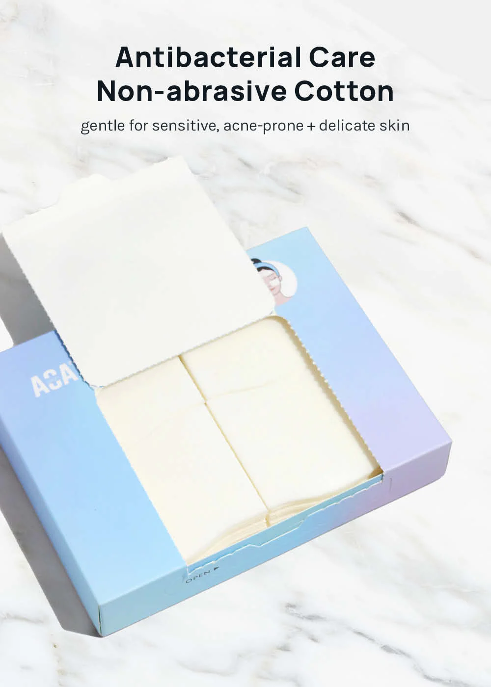AOA Skin Clean Cotton Skincare Face Towels - Image 3
