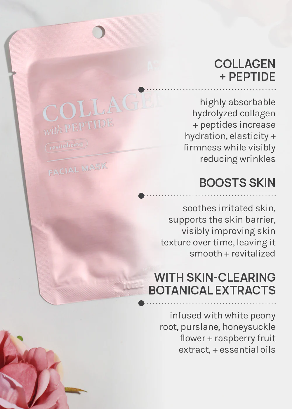 AOA Skin Collagen with Peptide Revitalizing Facial Mask - Image 4