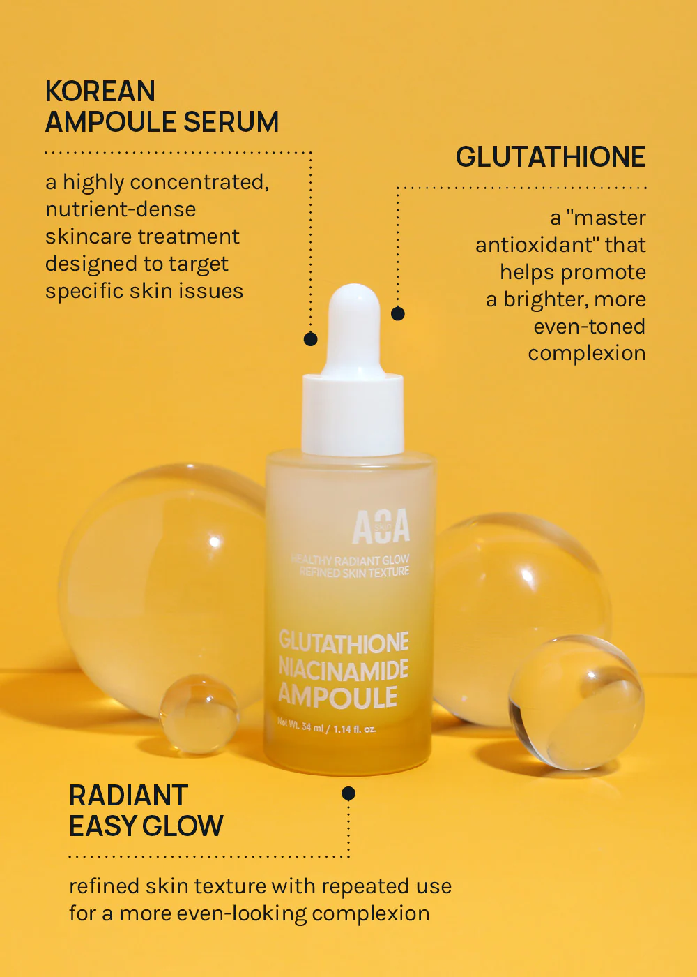 AOA Skin Glutathione Niacinamide Ampoule - Image 5