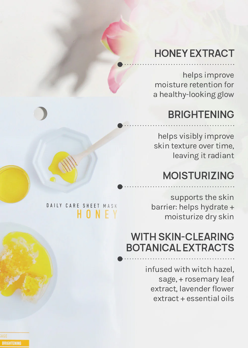 AOA Skin Honey Daily Care Sheet Mask - Image 4