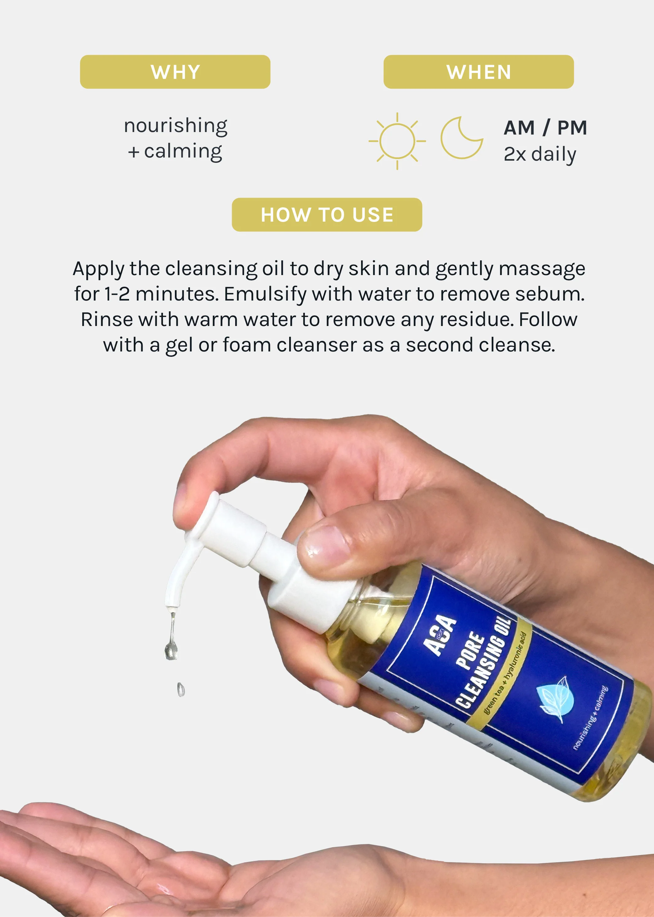 AOA Skin Hyaluronic Pore Cleansing Oil - Image 6