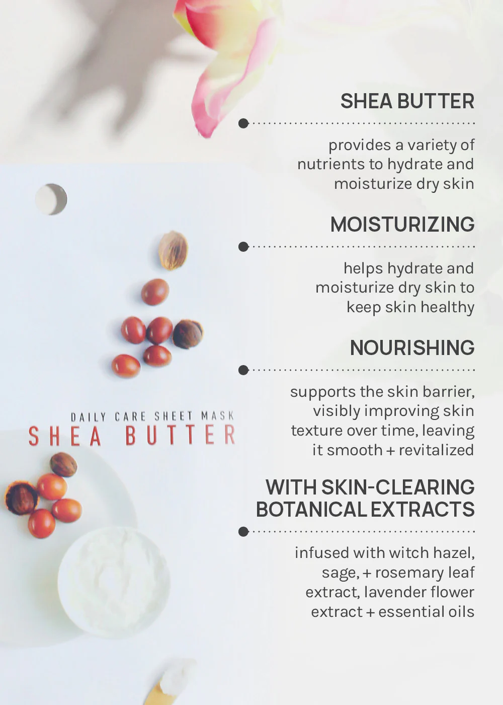 AOA Skin Shea Butter Daily Care Sheet Mask - Image 4