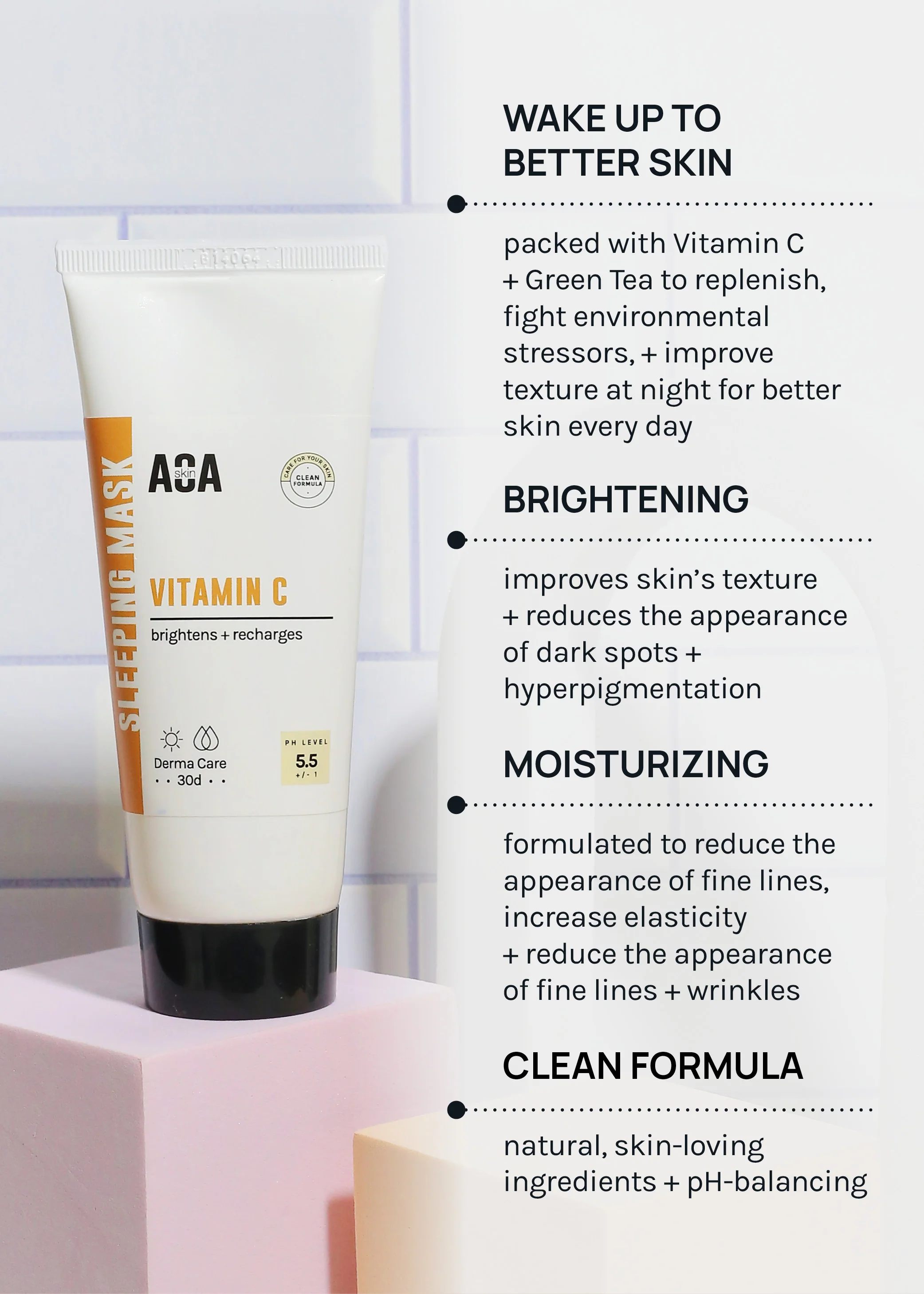AOA Skin Vitamin C Sleeping Face Mask - Image 4