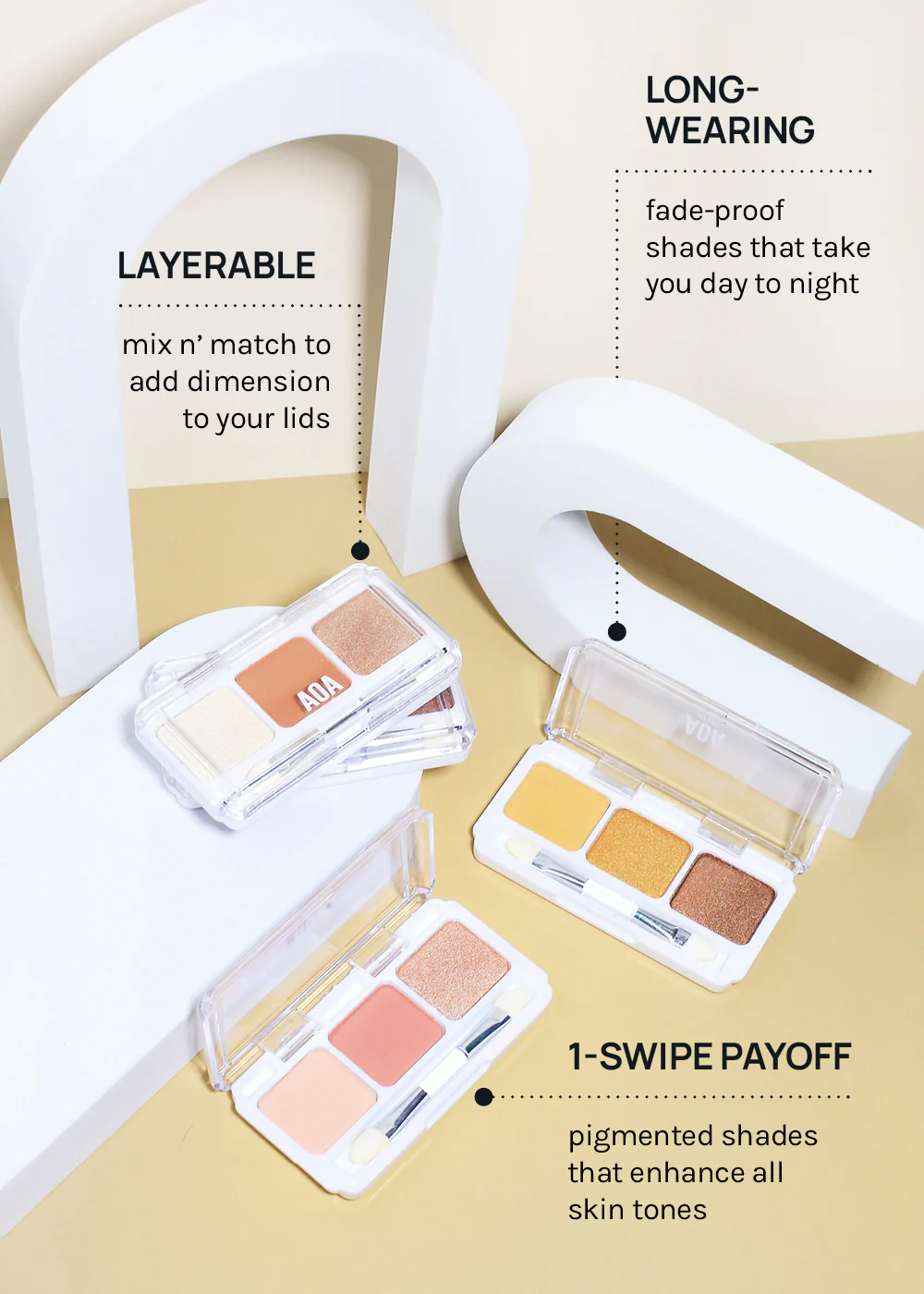 AOA Southern Charm 3 Color Eyeshadow Palettes - Image 5