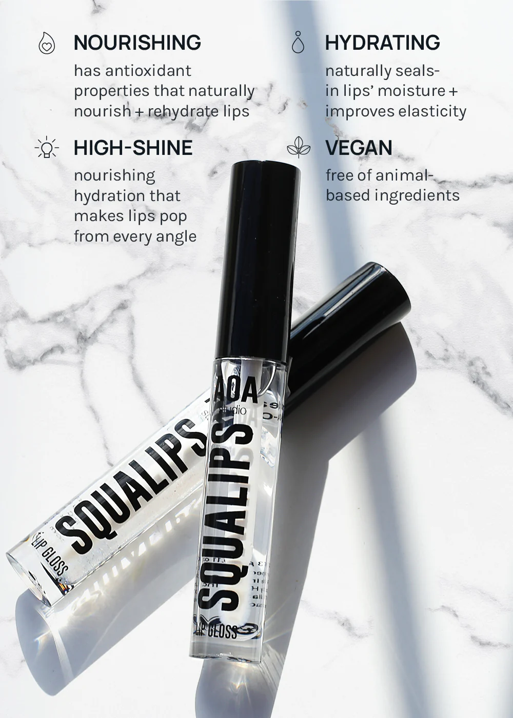 AOA Squalips Clear Lipgloss - Image 6