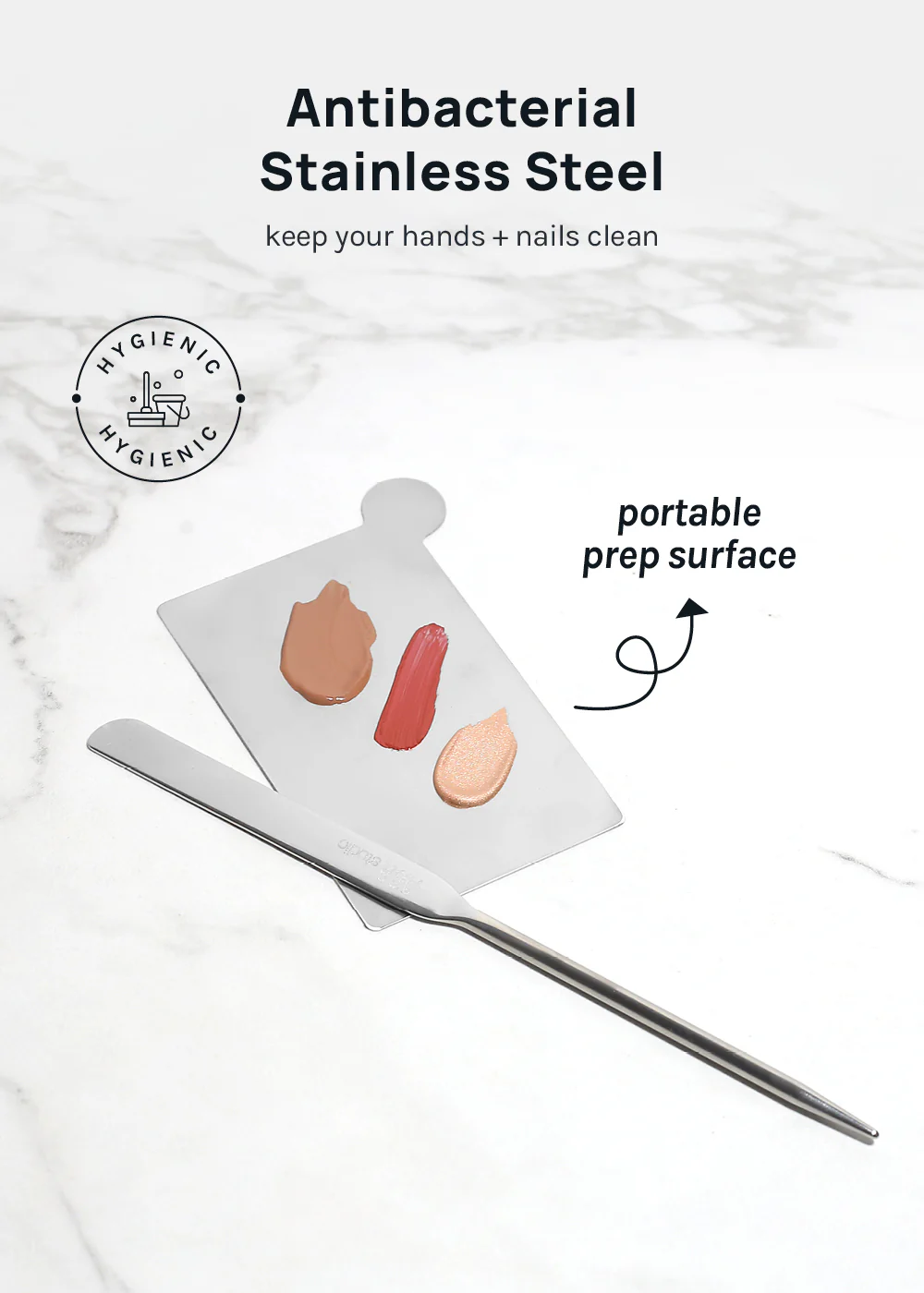 AOA Stainless Steel Mixing Palette and Spatula with Protective Sleeve - Image 3