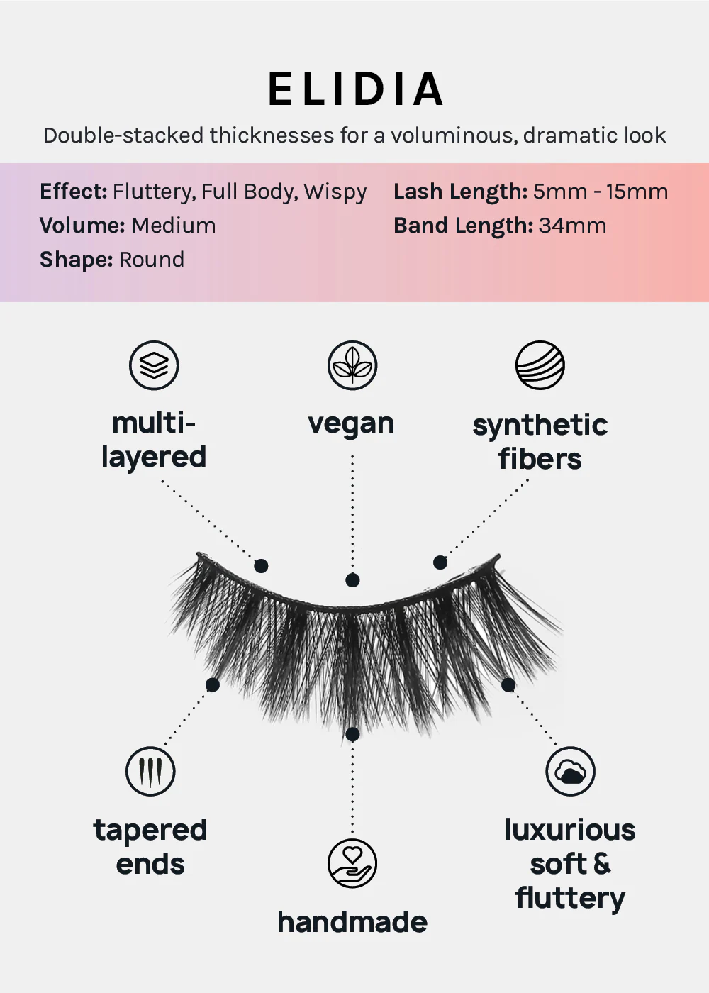 Paw Paw: 3D Faux Mink Lashes - Elidia 5-Pack - Image 2