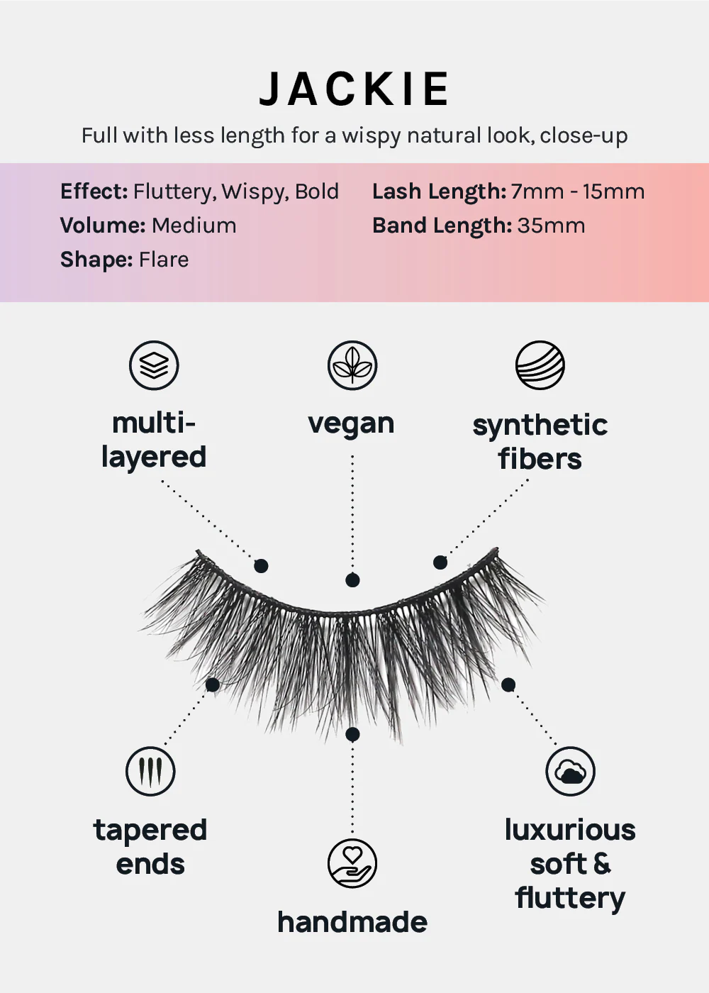 Paw Paw: 3D Faux Mink Lashes - Jackie 5-Pack - Image 2