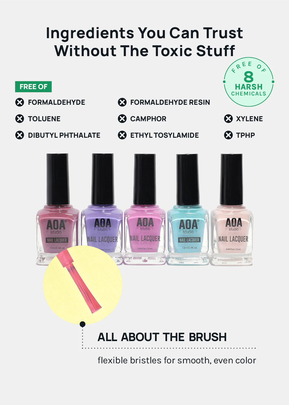 AOA Studio Nail Polish - Bold Pastels - Image 4