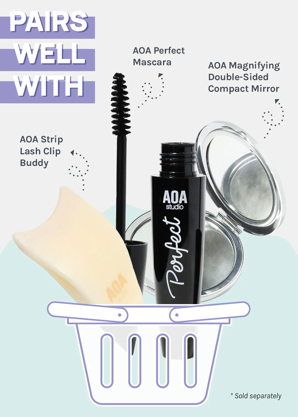 AOA Travel Eyelash Curler with Built-In Comb - Image 5