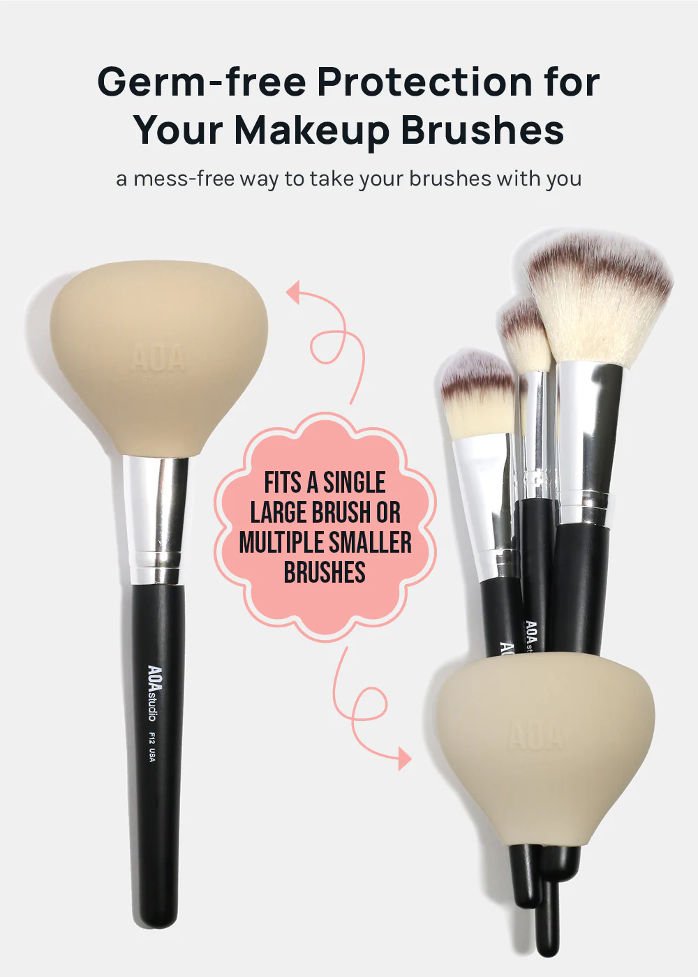 AOA Travel Silicone Brush Head Protector - Image 2