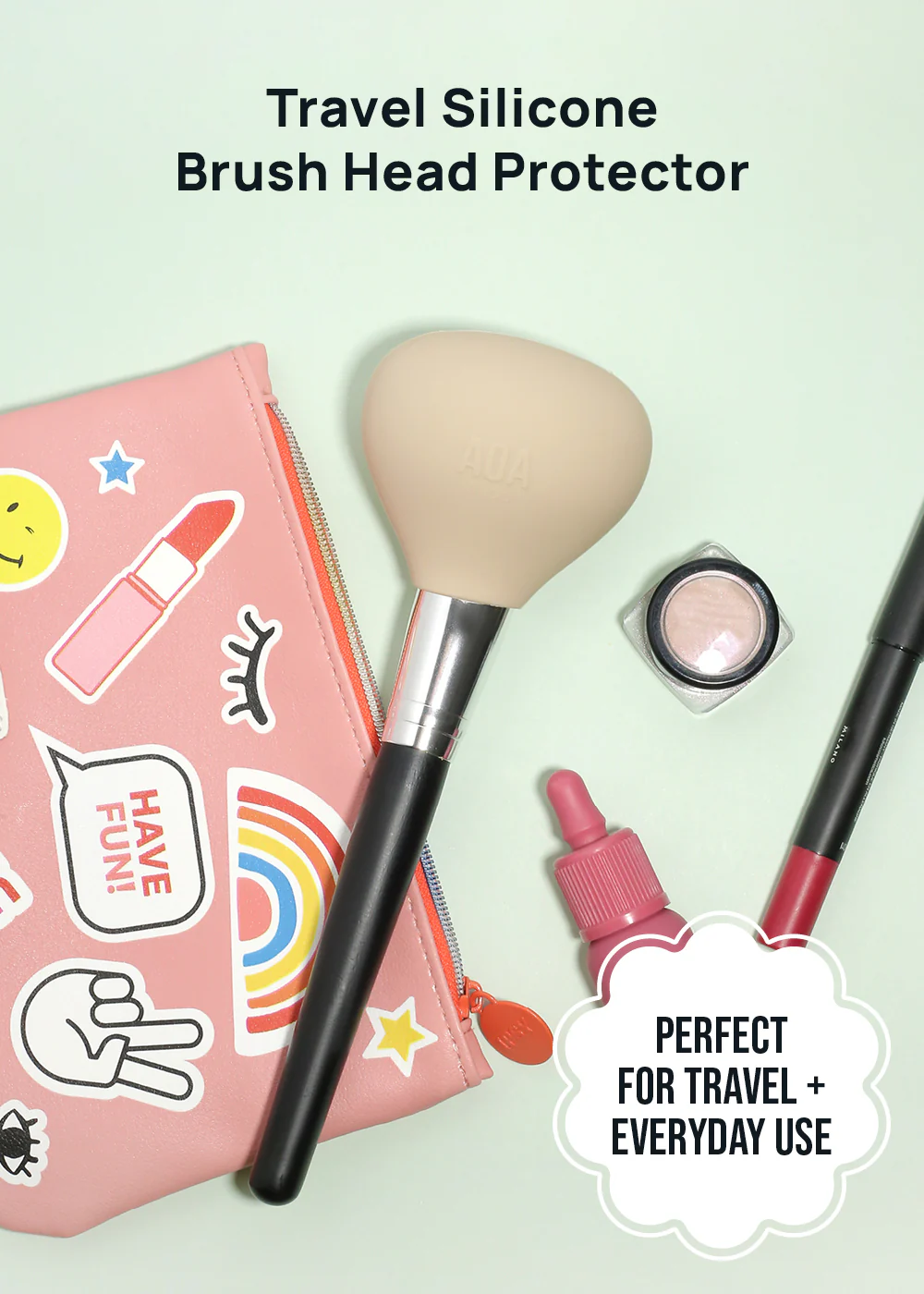 AOA Travel Silicone Brush Head Protector - Image 3