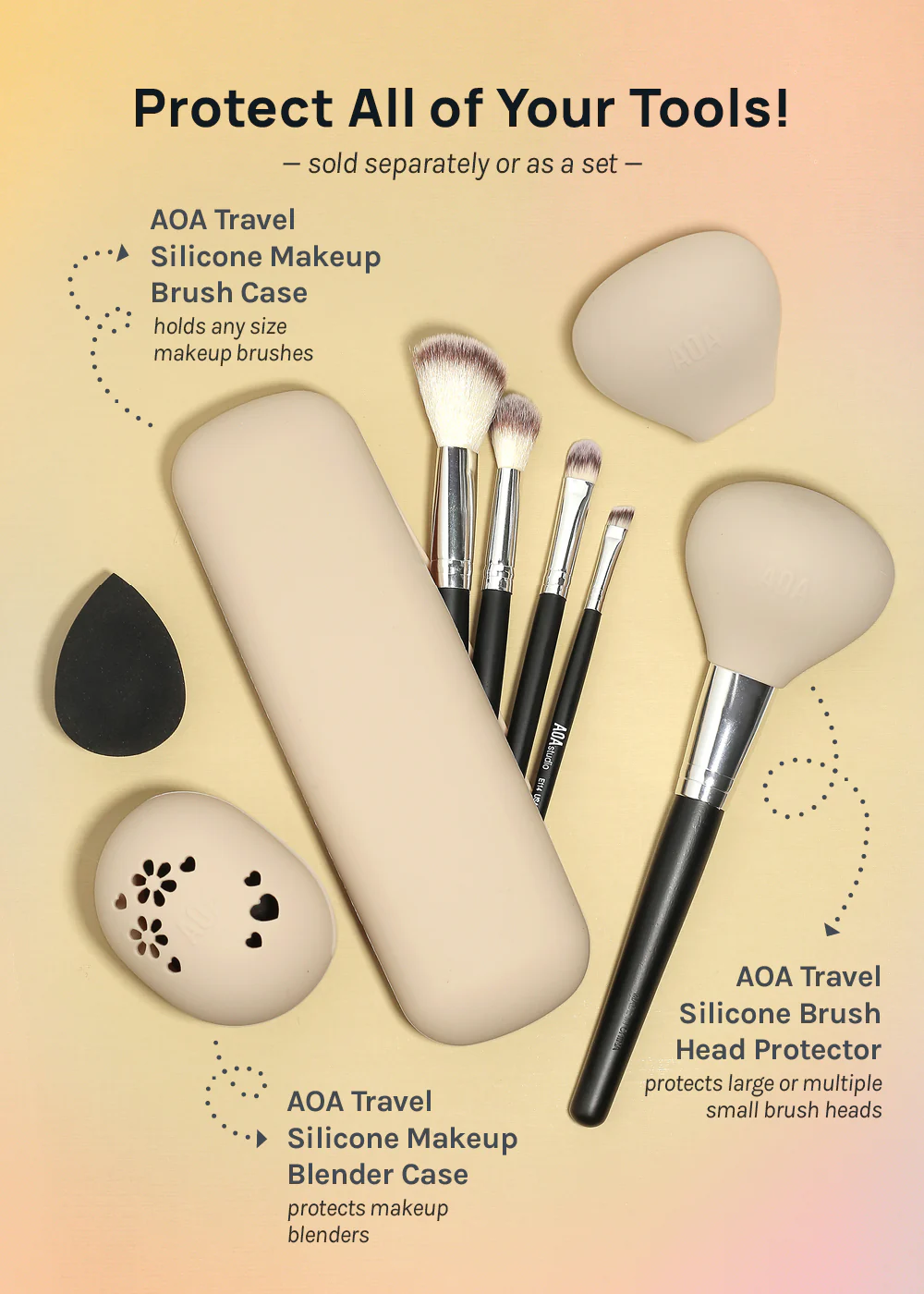AOA Travel Silicone Brush Head Protector - Image 6