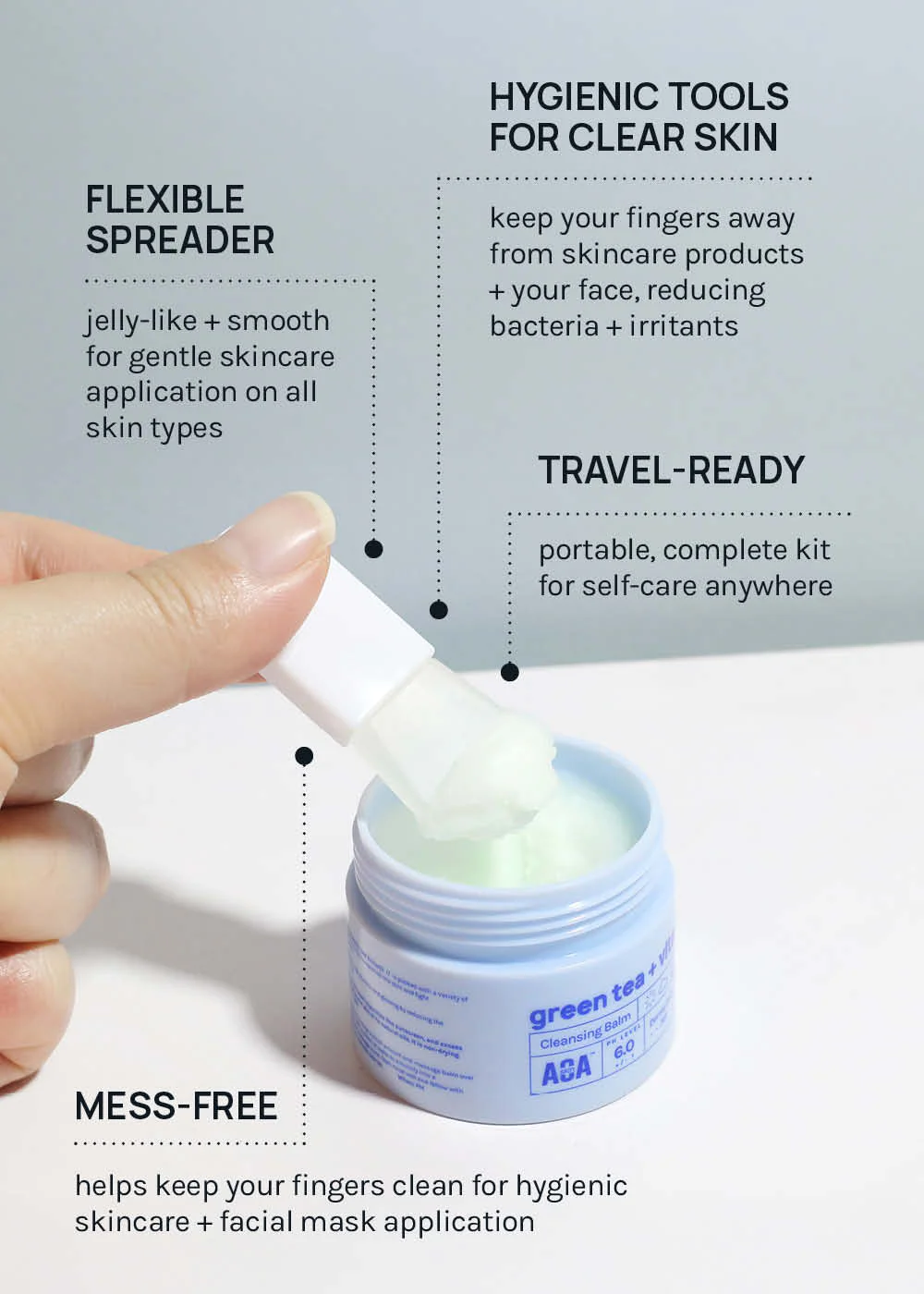 AOA Travel Silicone Mask Applicator Set - Image 4