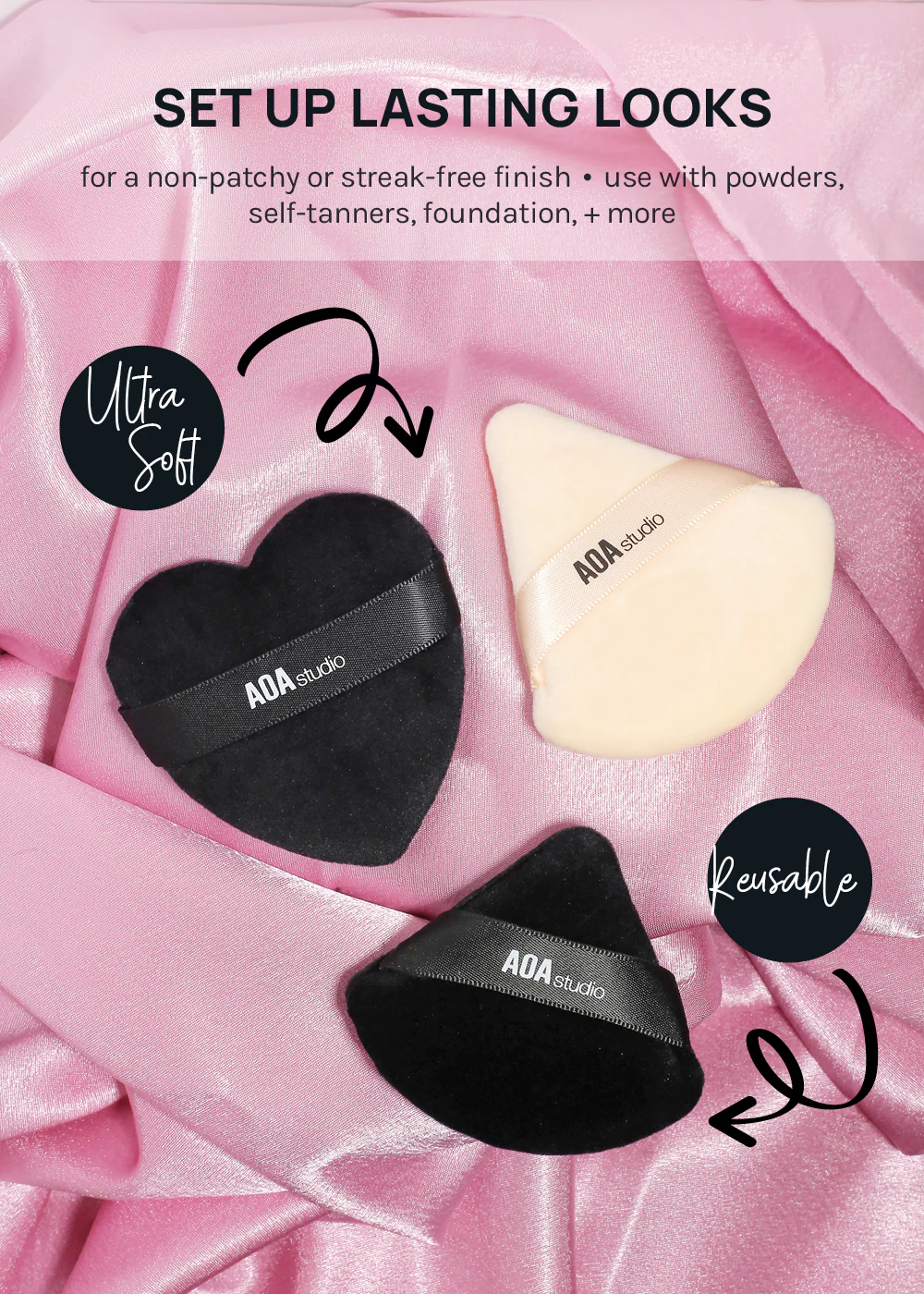 AOA Velvet Puff - Triangle - Image 3