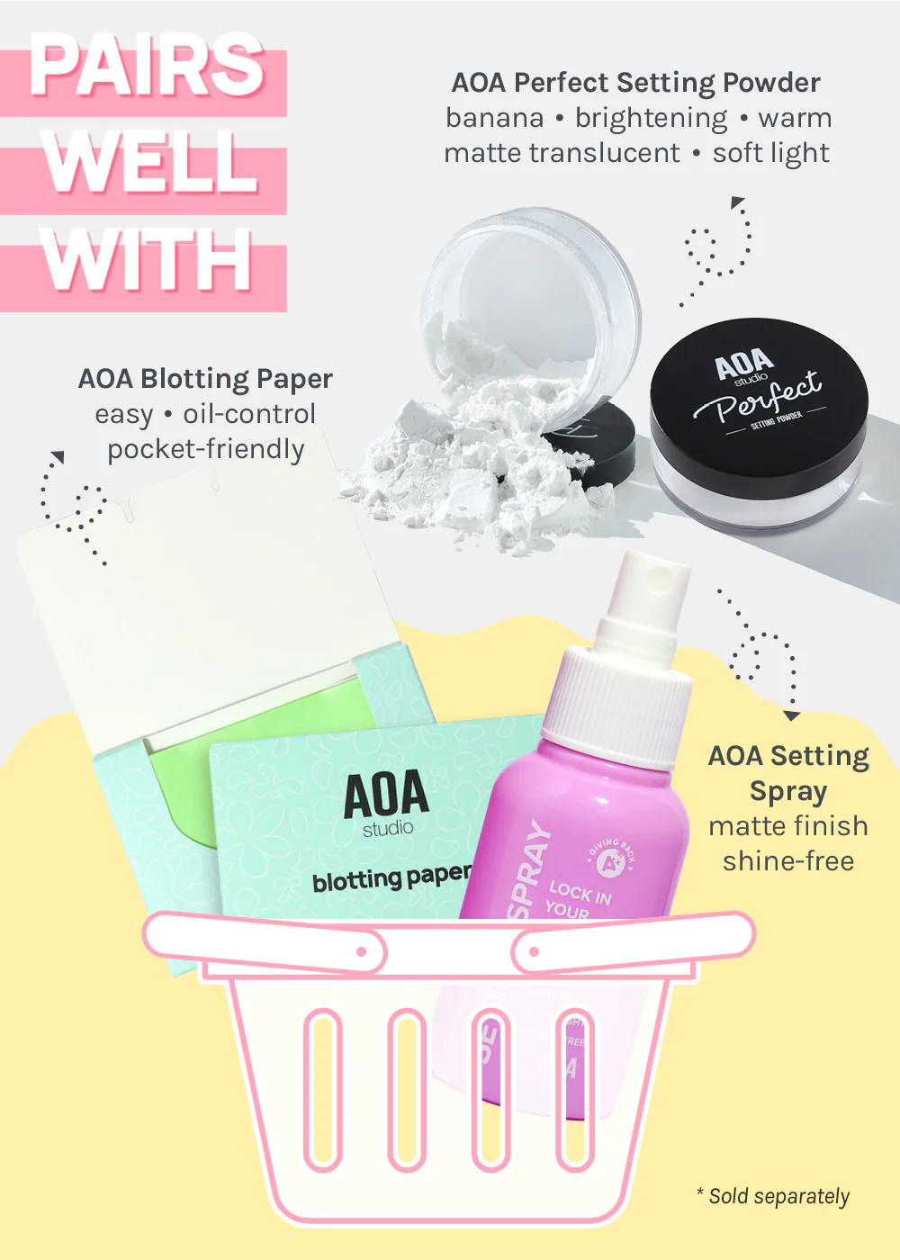AOA Velvet Puffs - 6 Pc Triangle + Long Triangle Set - Image 8