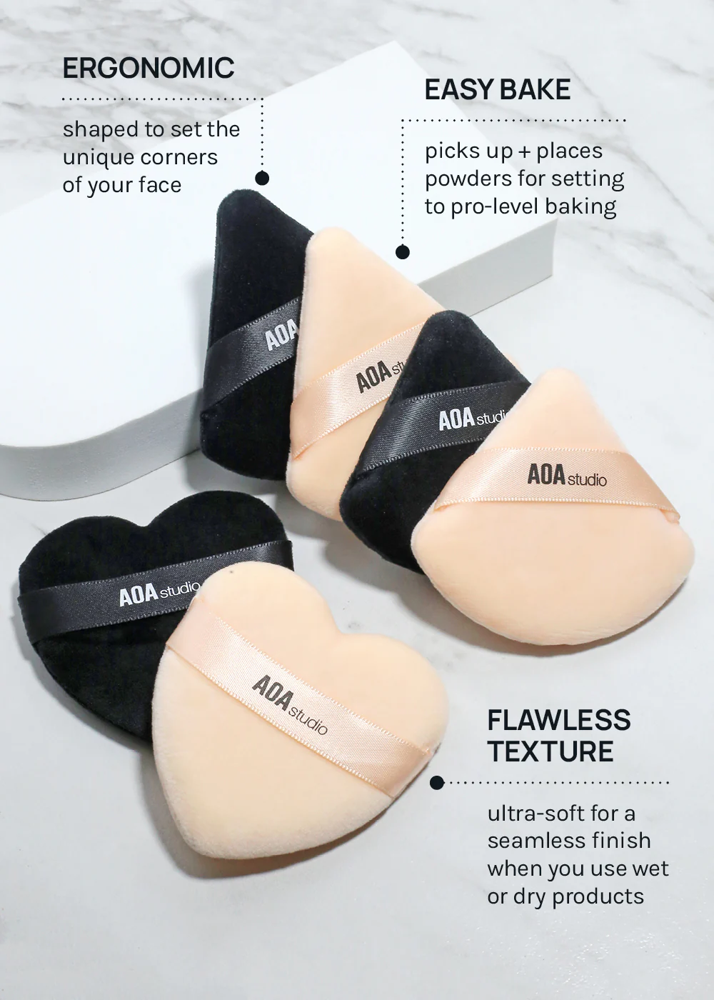 AOA Velvet Puff - Heart - Image 5