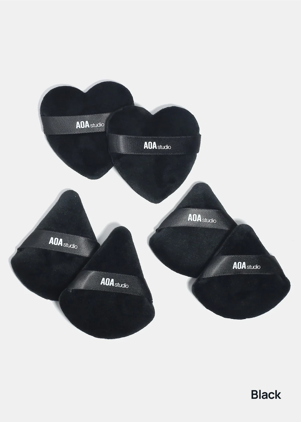AOA Velvet Puffs - 6 Pc Mixed Shape Set - Image 10
