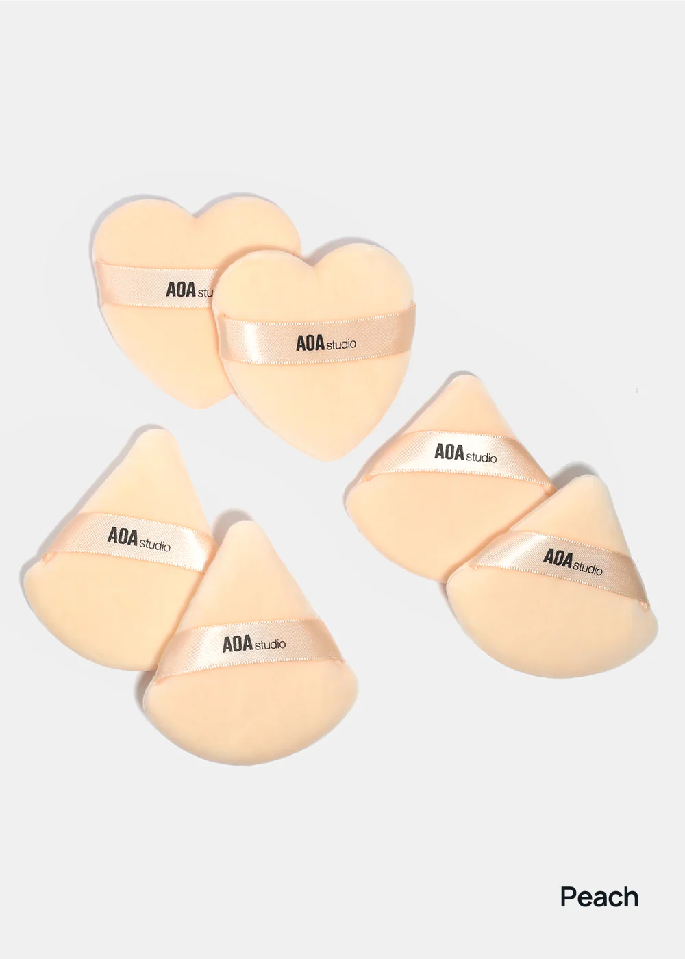AOA Velvet Puffs - 6 Pc Mixed Shape Set - Image 9