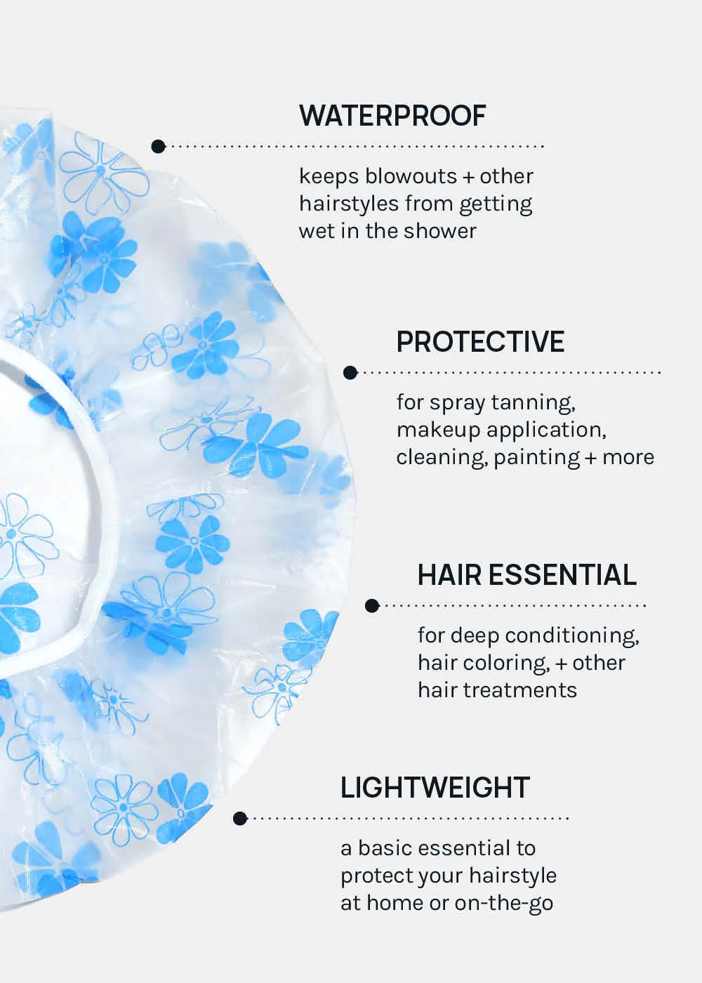 AOA Waterproof + Lightweight Shower Caps - Image 4