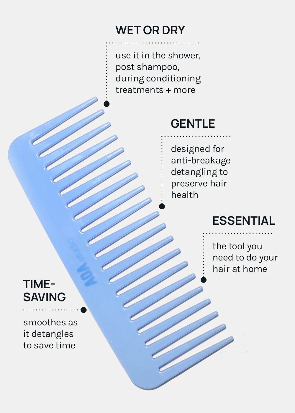 AOA Wide Tooth Comb - Image 2