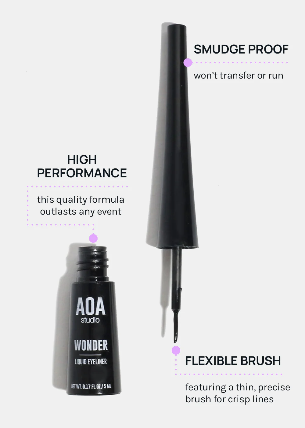 AOA Wonder Liquid Liner - Black - Image 5