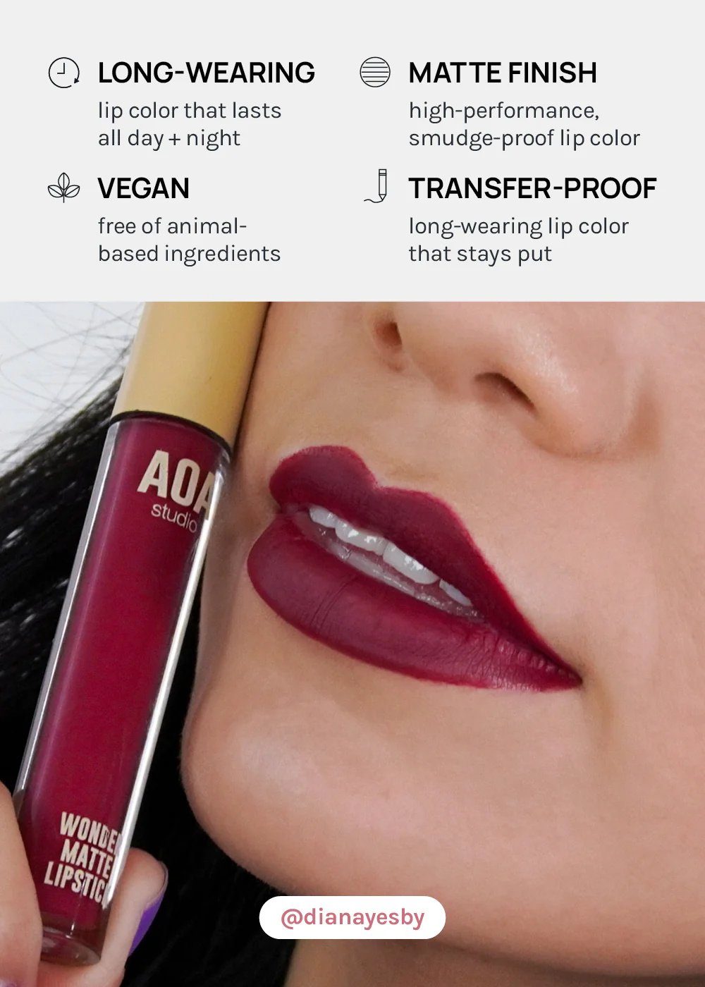 AOA Wonder Matte Liquid Lipsticks - Image 4