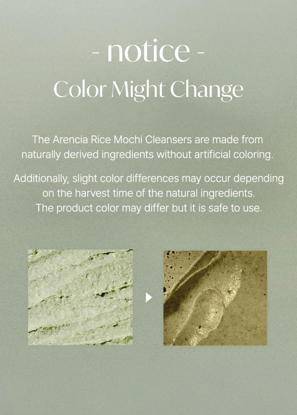 Arencia Fresh Green Rice Mochi Cleanser 120g - Image 8