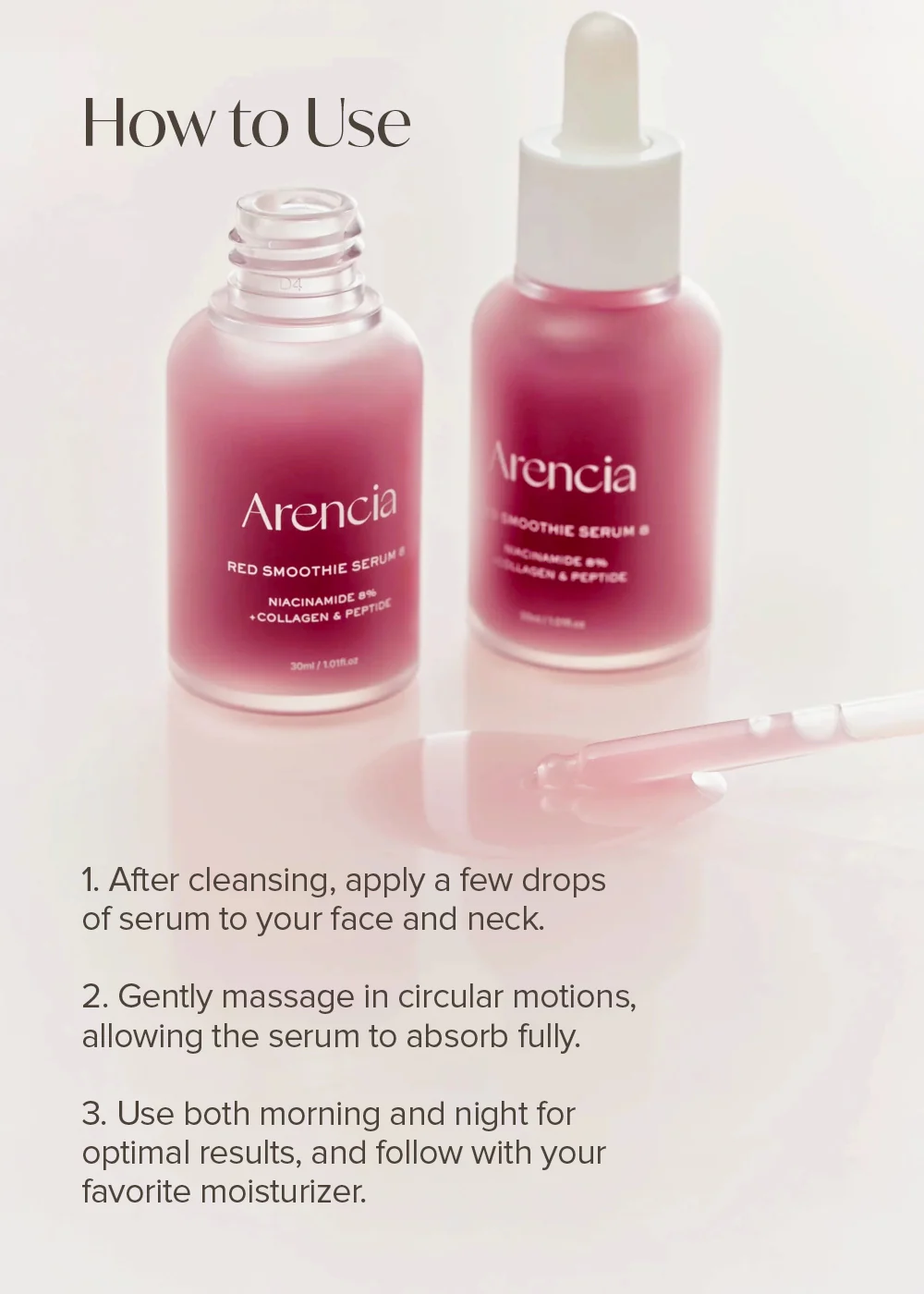 Arencia Red Smoothie Serum 8 30ml - Image 7