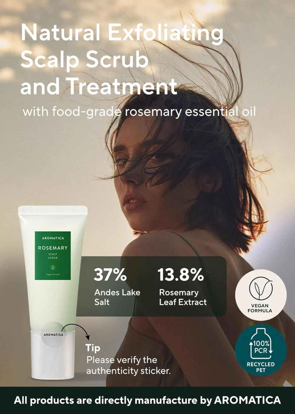 AROMATICA Rosemary Scalp Scrub 165g - Image 3