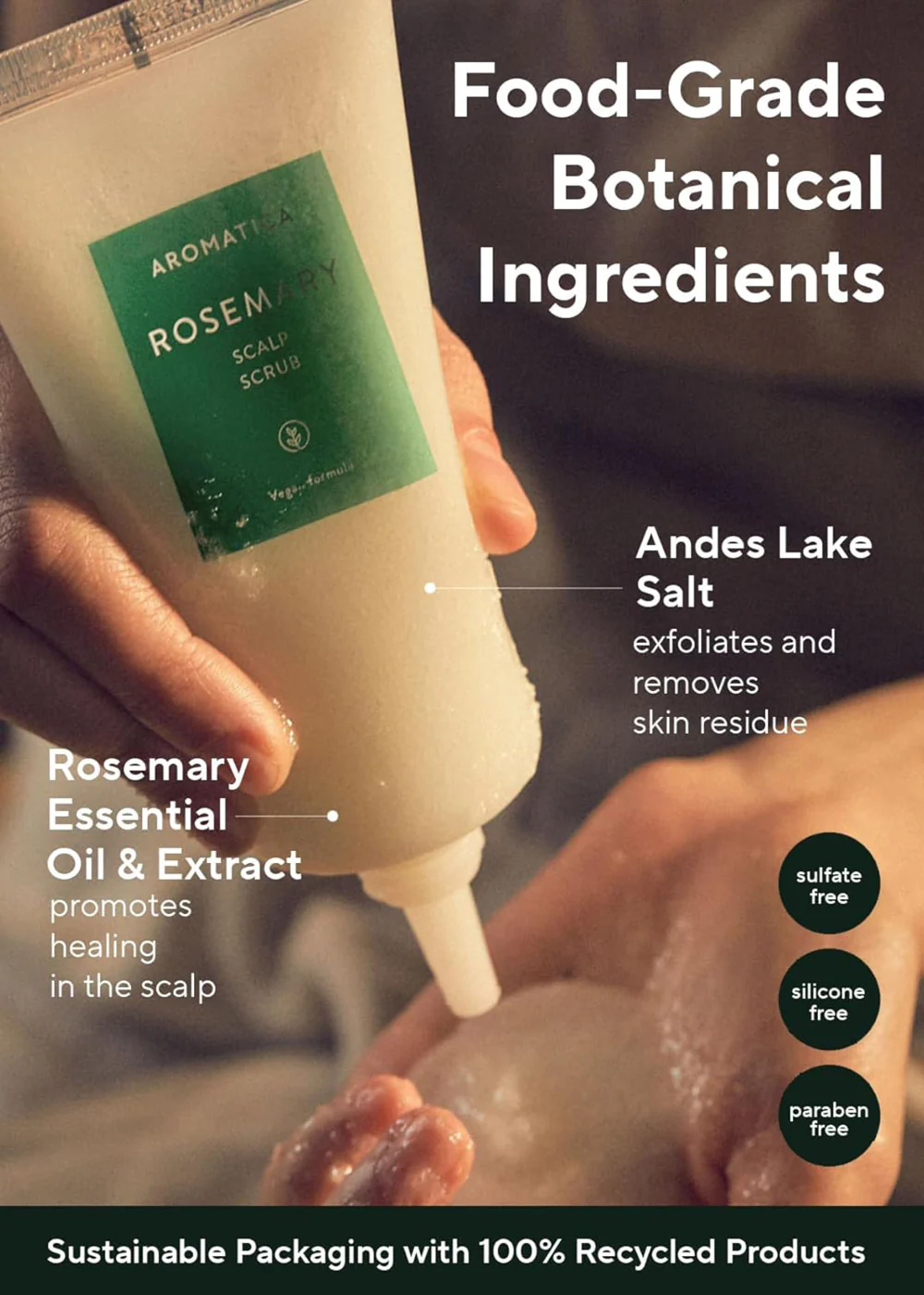 AROMATICA Rosemary Scalp Scrub 165g - Image 5