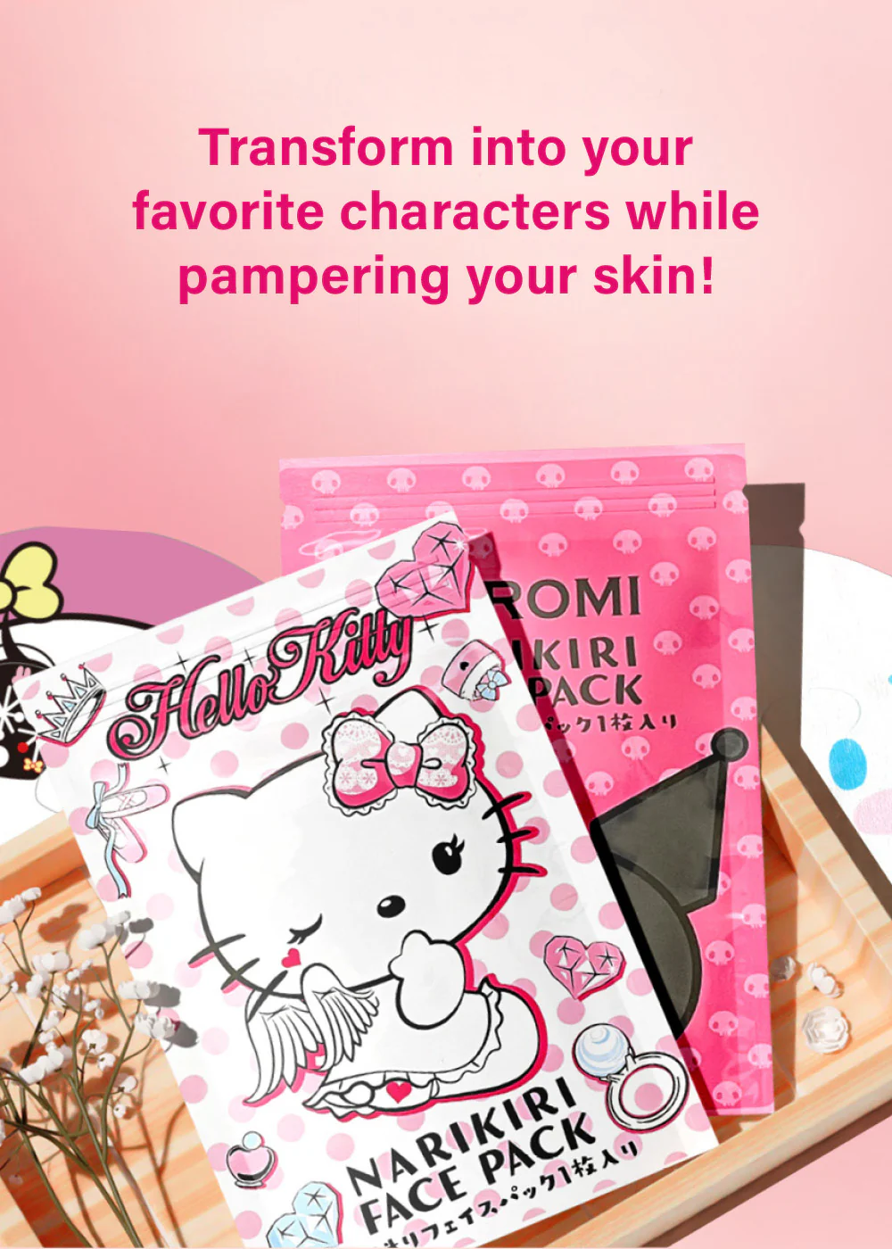 ASUNAROSYA Sanrio Narikiri Face Mask - Image 2
