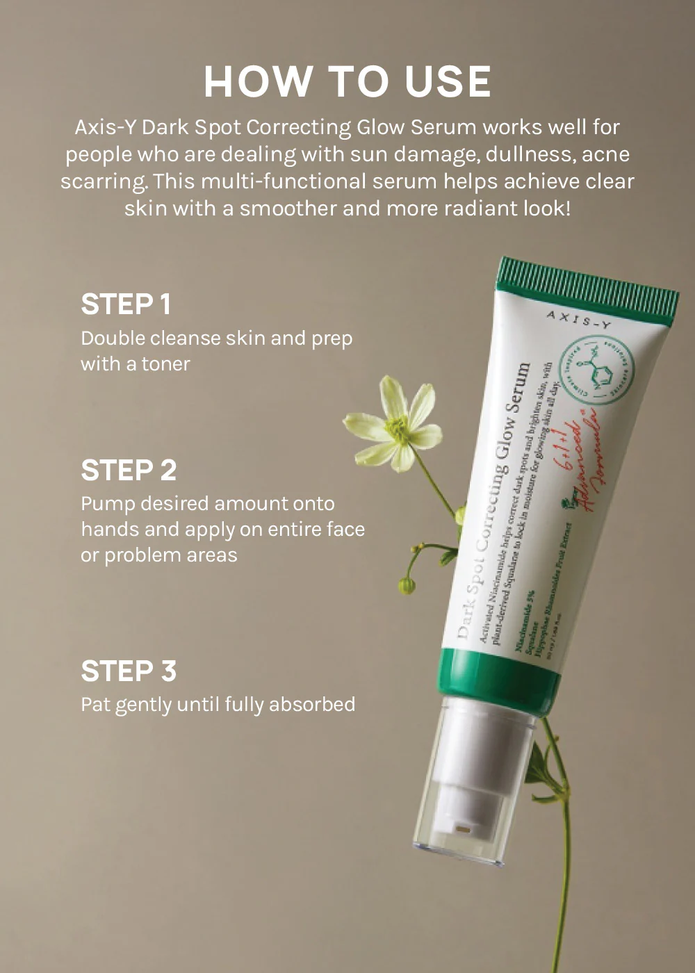 AXIS-Y Dark Spot Correcting Glow Serum 50ml - Image 5