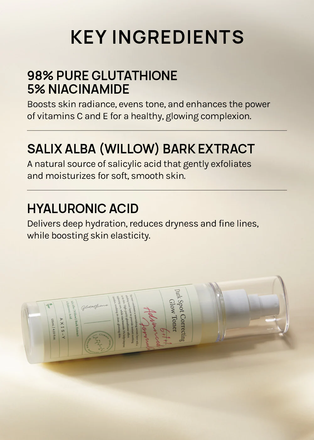 AXIS-Y Dark Spot Correcting Glow Toner 125ml - Image 3