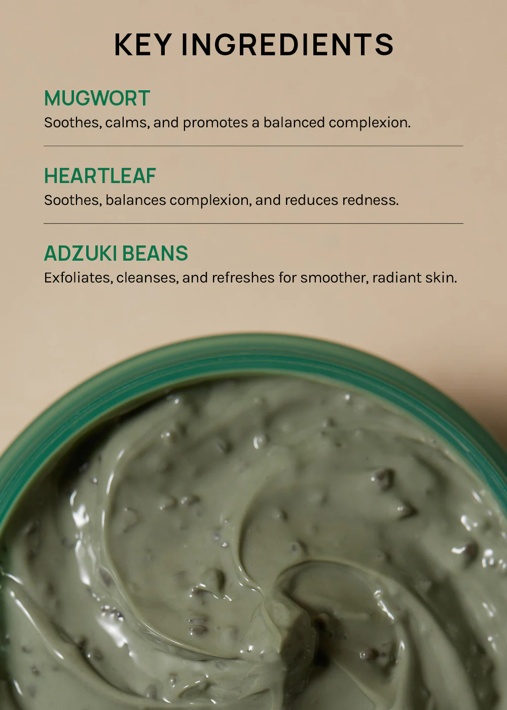 AXIS-Y Mugwort Pore Clarifying Wash Off Pack 100ml - Image 3
