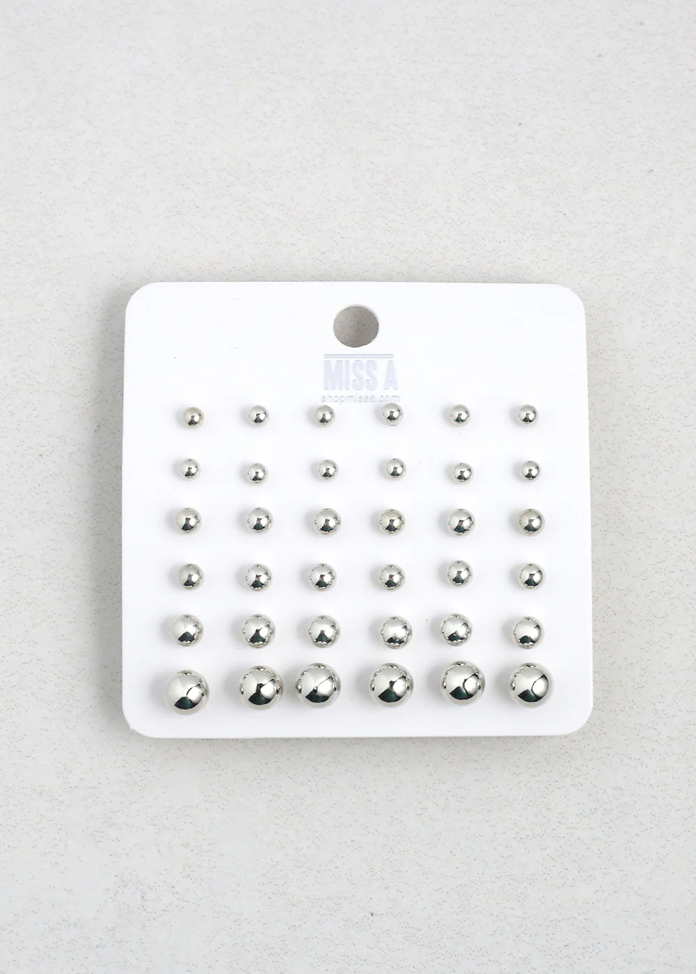 Ball Stud Earring Set - 18 Pairs - Image 3